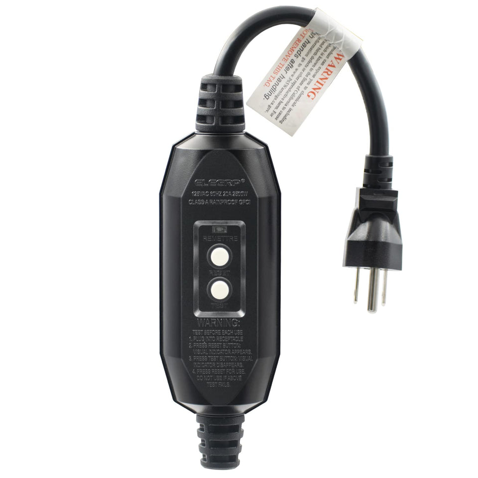 ELEGRP G1215CM waterproof GFCI plug for rugged outdoor use