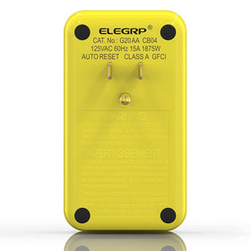 ELEGRP durable indoor GFCI adapter with UL listing