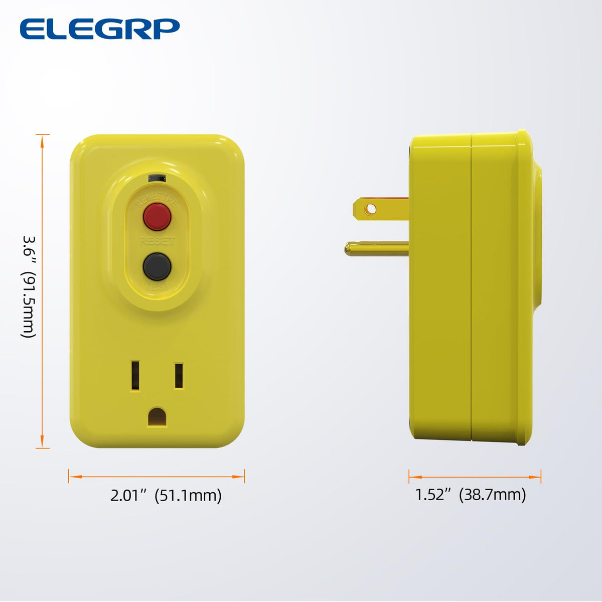 ELEGRP portable GFCI adapter fits in a toolbox for safety