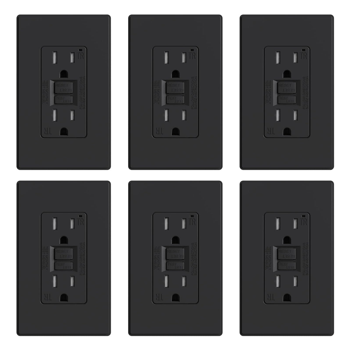 ELEGRP GFCI outlet with thinner design for tight wall spaces.