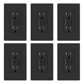 ELEGRP GFCI outlet with thinner design for tight wall spaces.