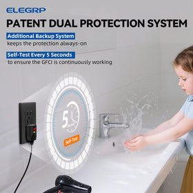 ELEGRP GFCI trips in 25ms for quick fault protection.