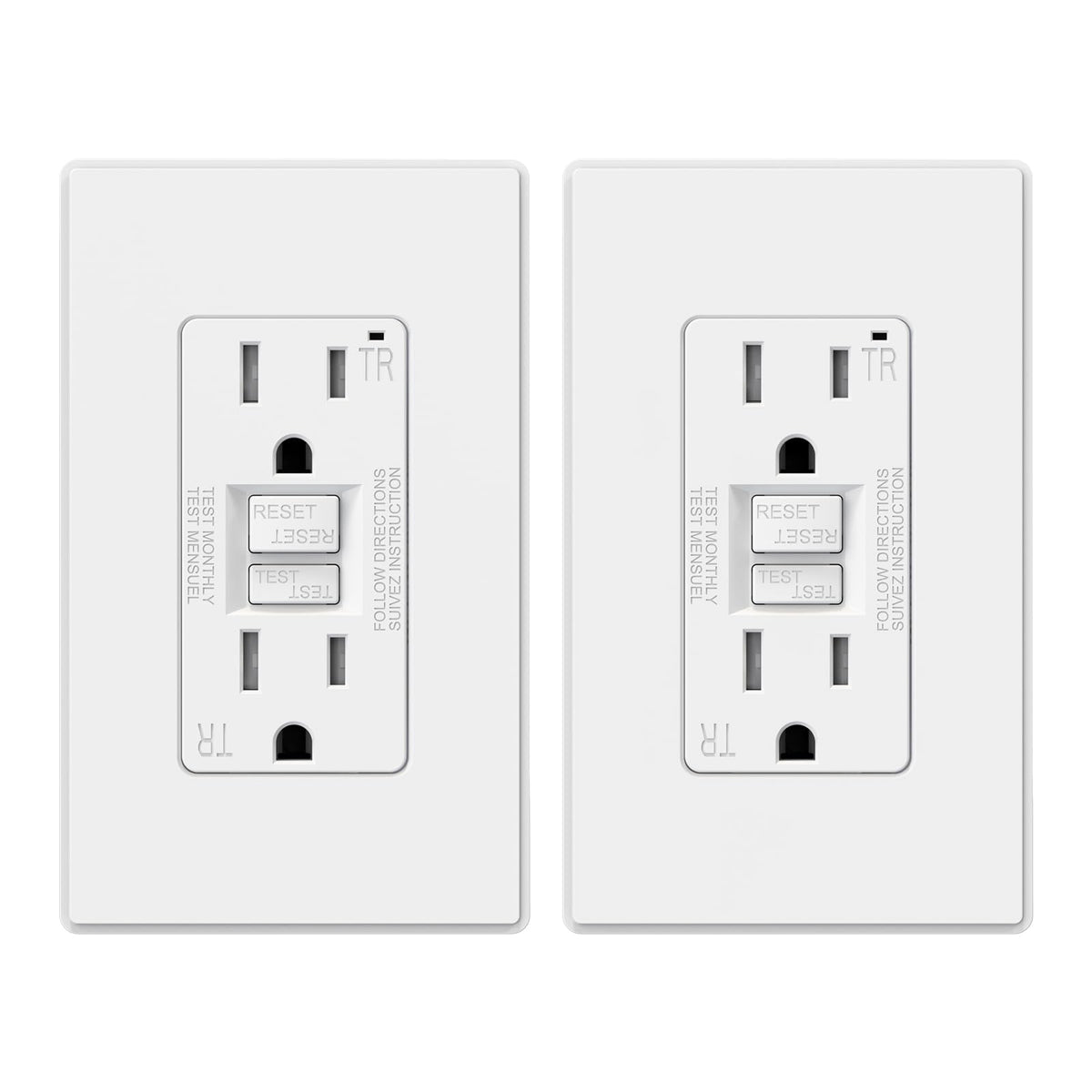 ELEGRP GFCI outlet thinner design fits tight spaces with safety.