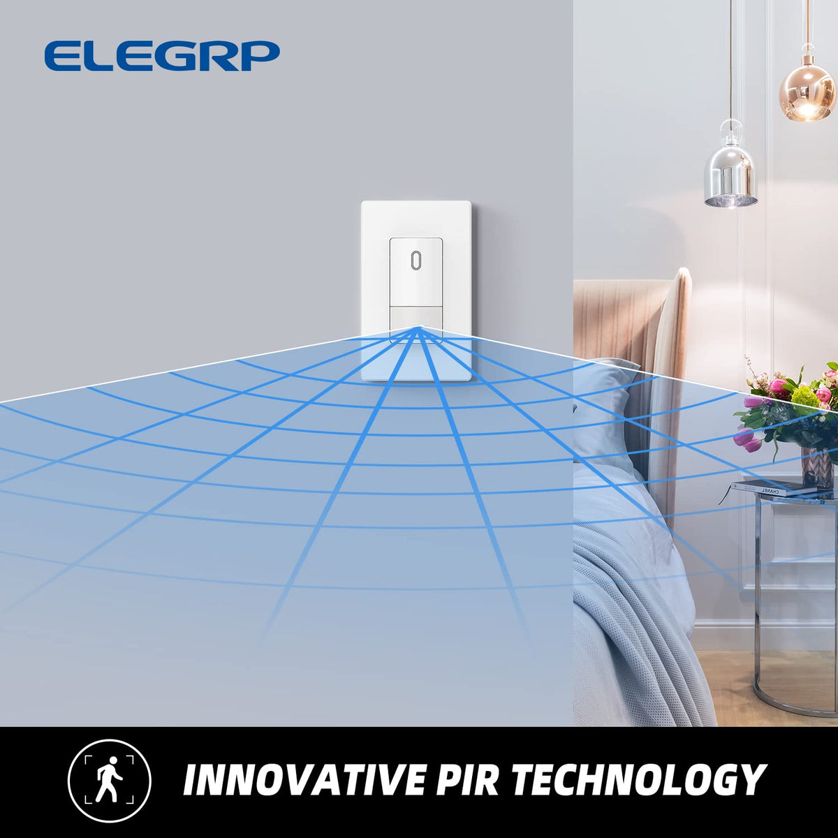 ELEGRP compatible with LED, CFL, and incandescent bulbs for versatile lighting.