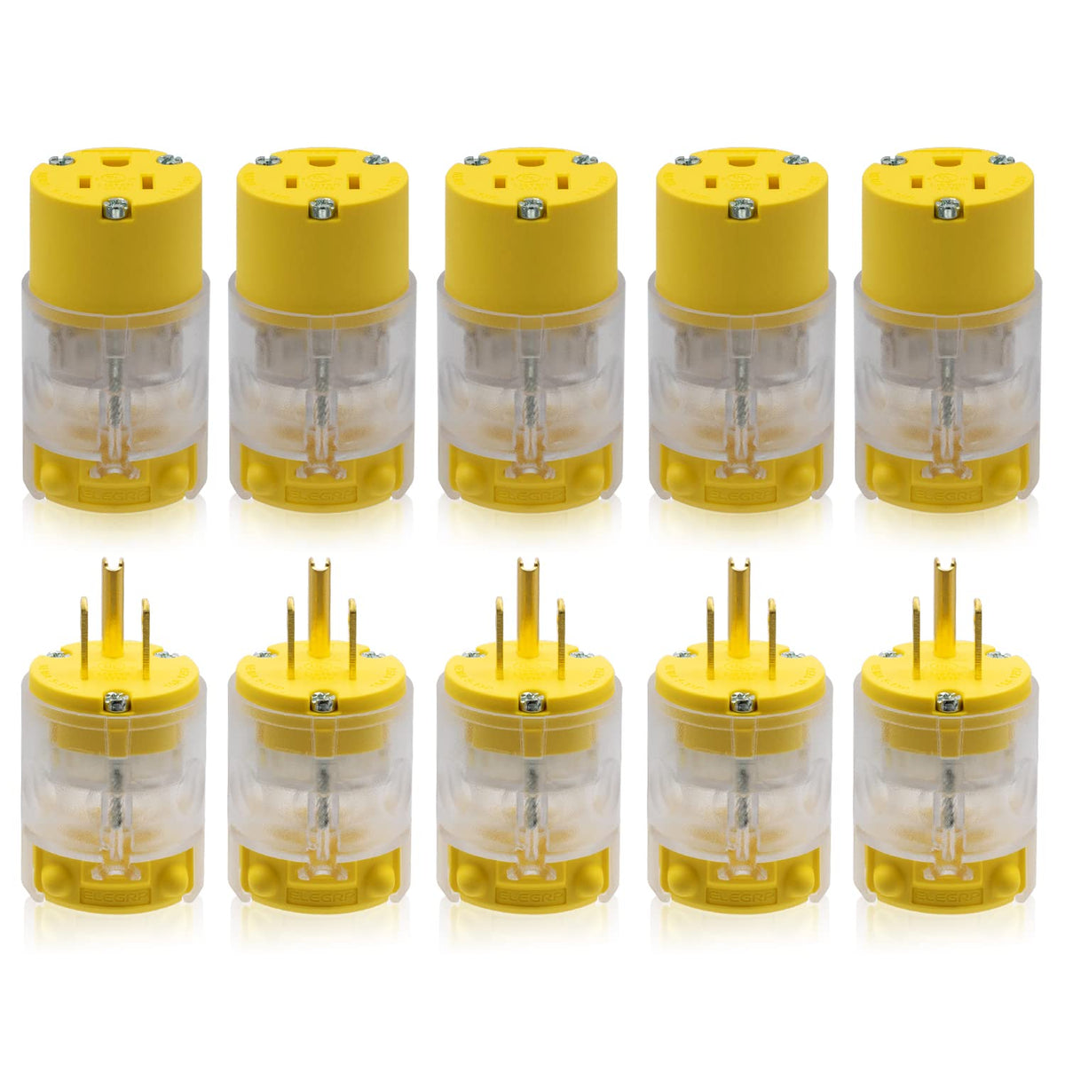 ELEGRP lighted straight blade plug offers a secure grip for quick installation.