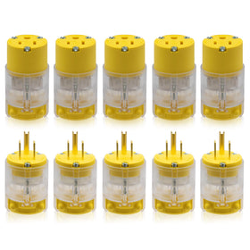 ELEGRP lighted straight blade plug offers a secure grip for quick installation.