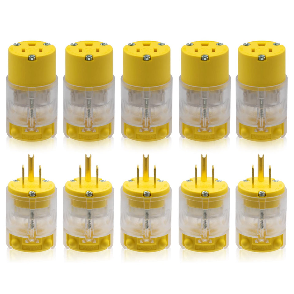 ELEGRP lighted straight blade plug offers a secure grip for quick installation.