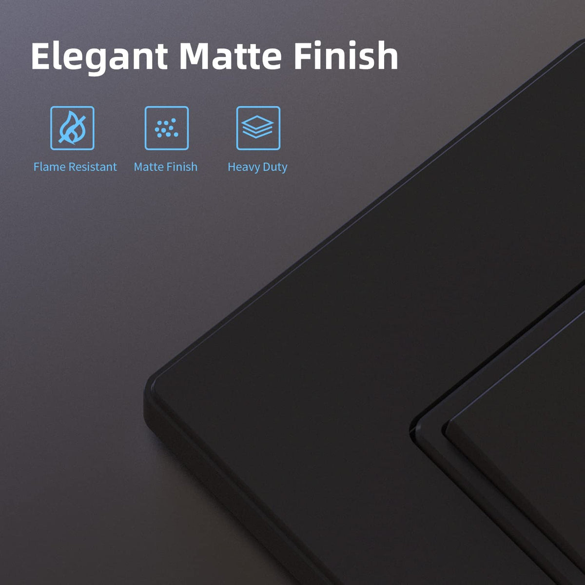 ELEGRP matte black faceplate included for a ready-to-install look.