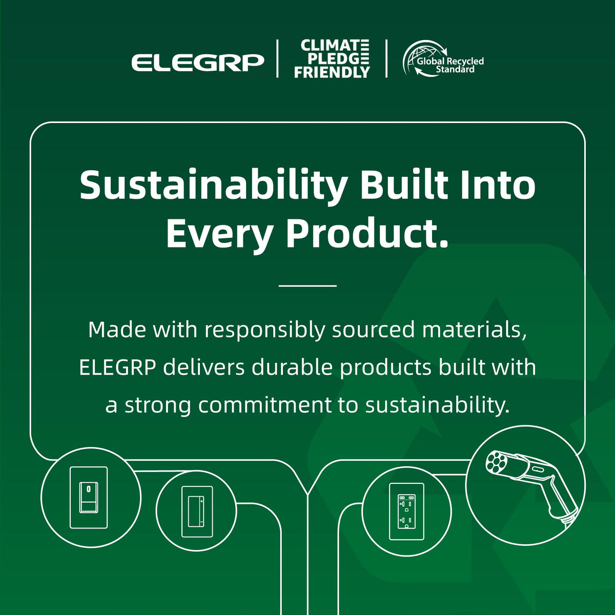 ELEGRP matte-black switch installation view demonstrates easy wiring and flush mounting.