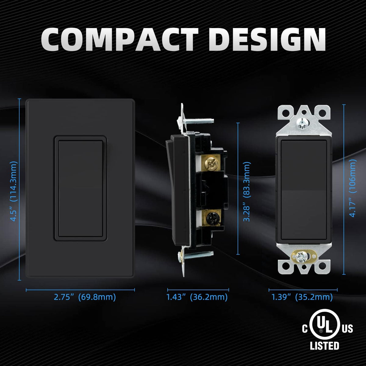 ELEGRP UL-listed switch for safe, standards-compliant upgrades.