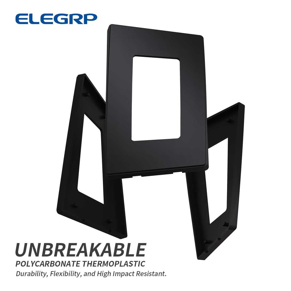 ELEGRP matte finish wall plate, low-profile design that hides imperfections.