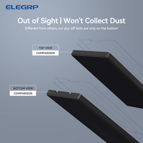 ELEGRP mid-size 1-gang plate fits standard decorator devices.