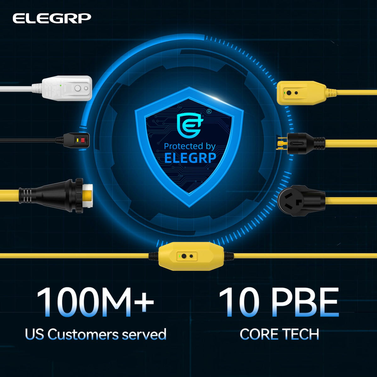 ELEGRP NEMA 10-30P to 14-30R adapter enables older to newer dryer compatibility.
