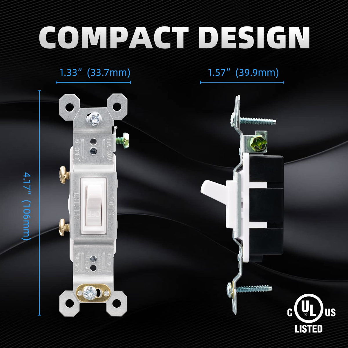 ELEGRP plate and toggle assembly ready for easy upgrade or replacement.