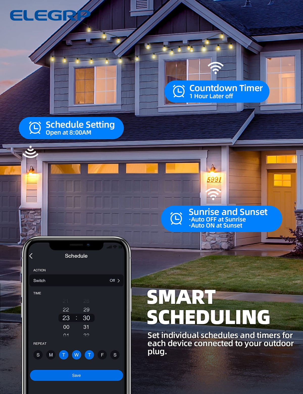 ELEGRP PQR10 quick outdoor installation with no hub required
