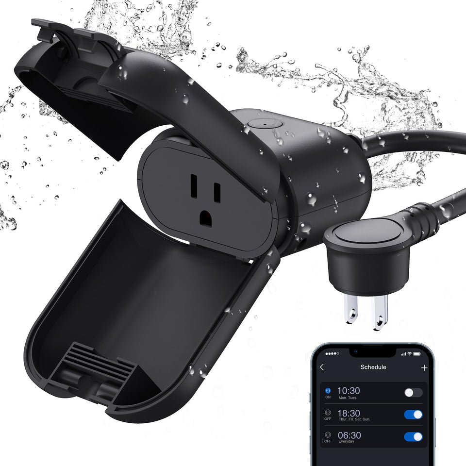 ELEGRP PQR10 outdoor plug with IP66 weatherproof housing for rainproof use