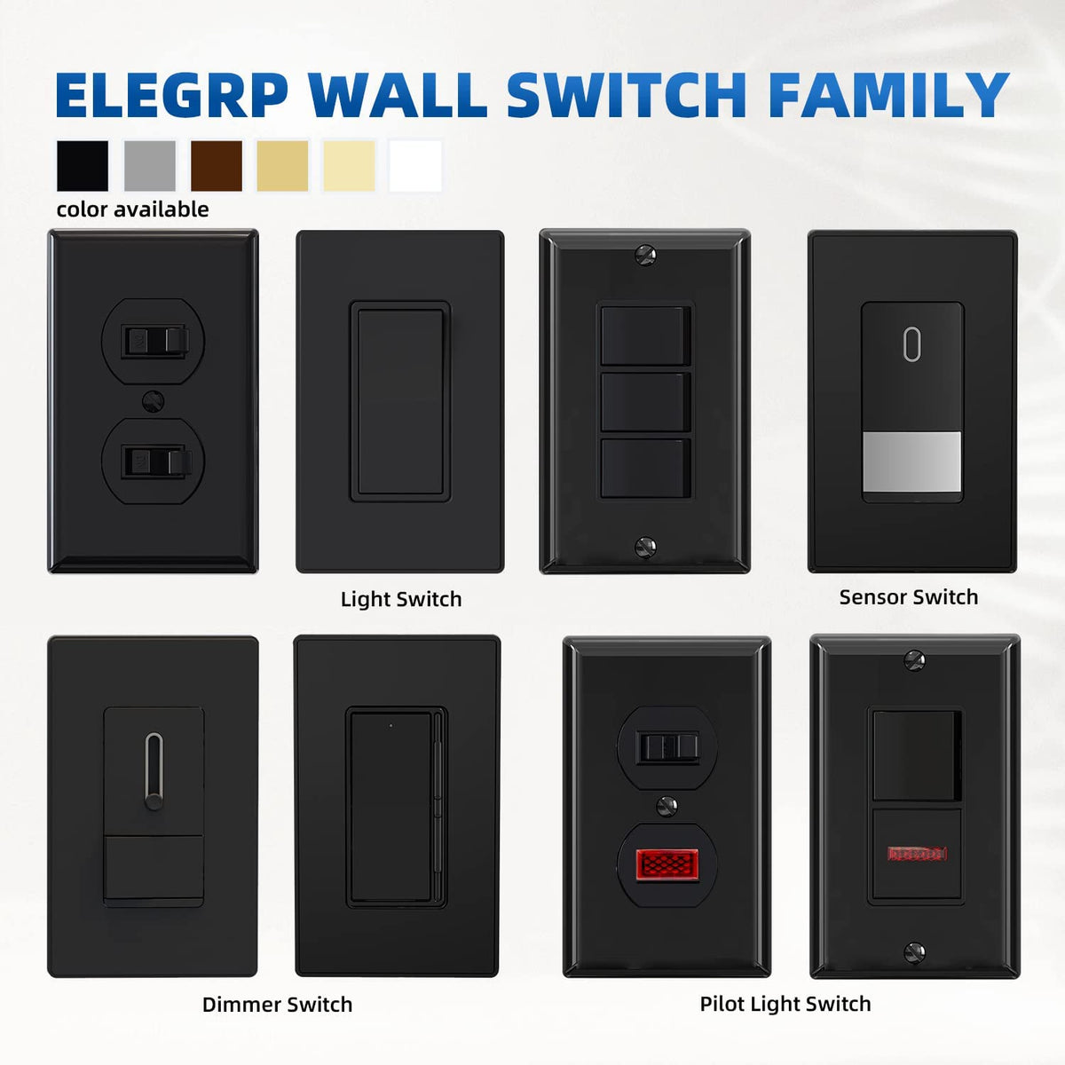 ELEGRP self-grounding clip illustration shows automatic grounding in boxes.