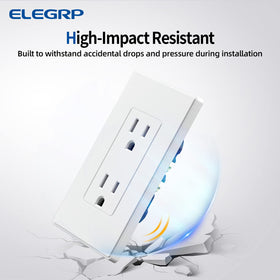 ELEGRP self-grounding green screw ensures automatic grounding in a box