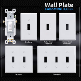 ELEGRP toggle frame detail shows durable high-impact thermoplastic construction.