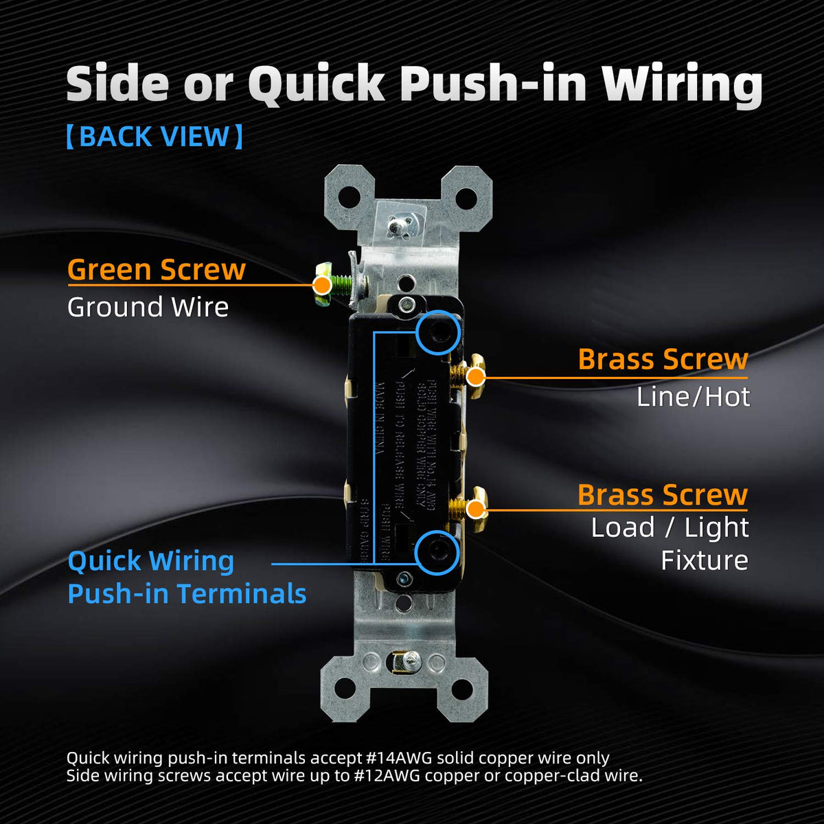 ELEGRP UL-listed switch suitable for residential and light commercial use.