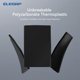 ELEGRP unbreakable polycarbonate material resists impacts and heat.