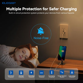ELEGRP USB-A port closeup demonstrates reliable access to older devices.
