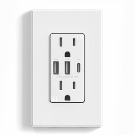 ELEGRP USB outlet 3port-30w view showing compact charging hub