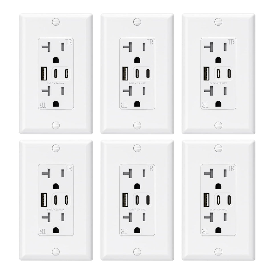 ELEGRP USB outlets overview with three ports for family charging convenience.