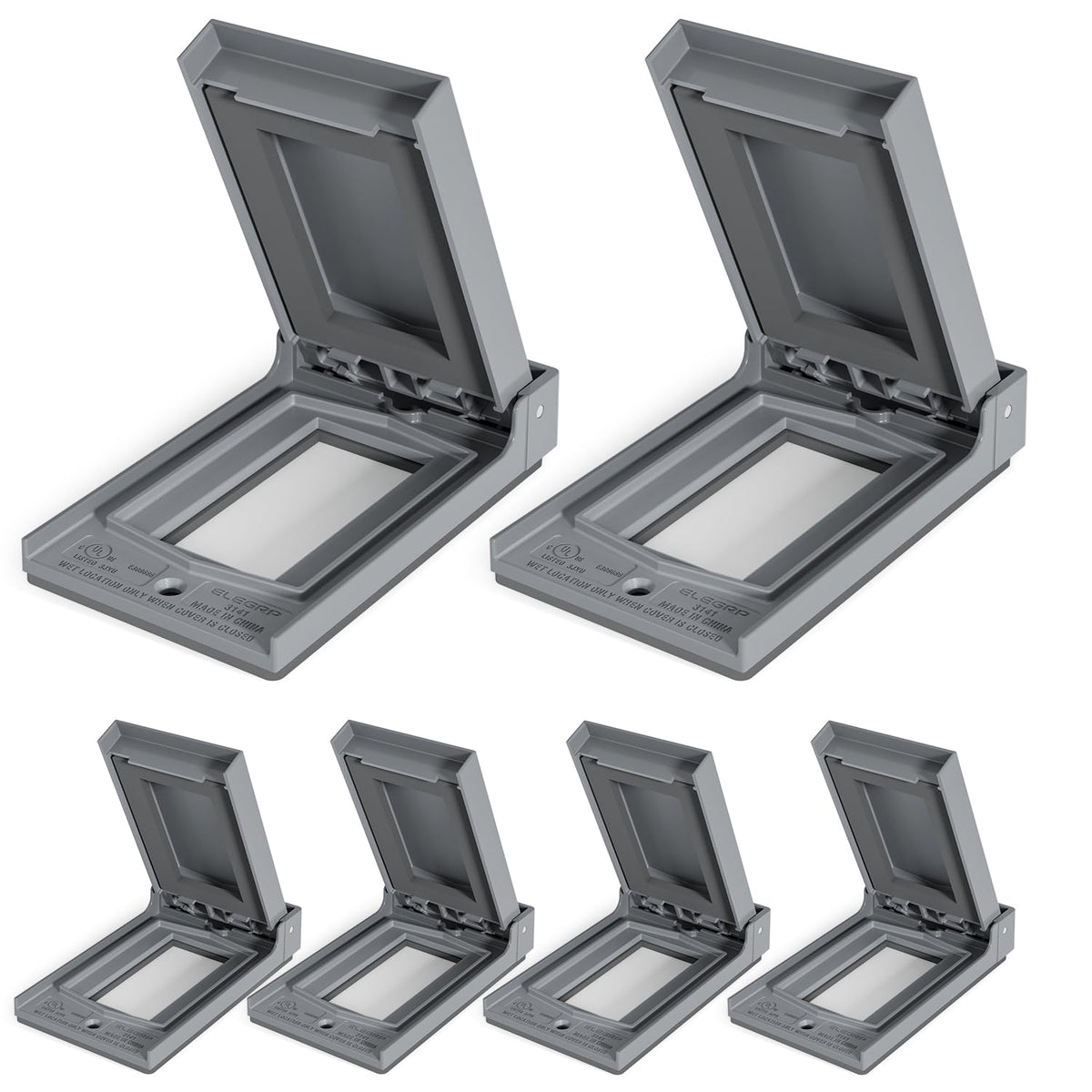 ELEGRP vertical outdoor cover protects decorative outlets outdoors