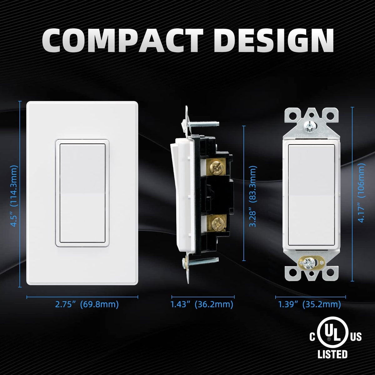 ELEGRP wall plate and flush installation example for a clean wall look