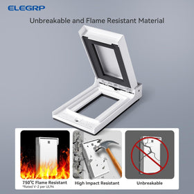 ELEGRP wall plate weatherproof outdoor cover protects exterior outlets.
