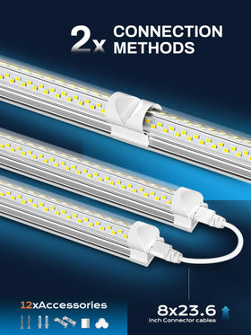 ELEKICO 8ft design installs quickly with included connectors for multi-light setups