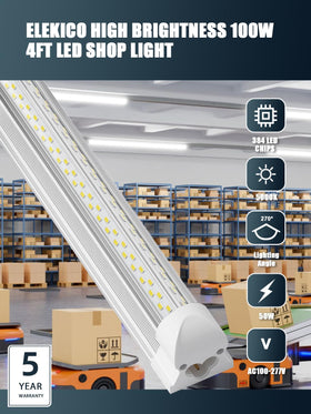 ELEKICO four-foot LED light with extendable design for linking multiple units