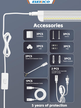ELEKICO lighting kit includes installation accessories for simple mounting.