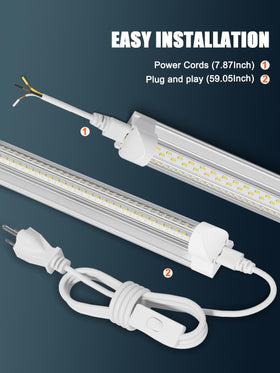 ELEKICO V-shape 4ft LED light with 270-degree illumination to reduce shadows