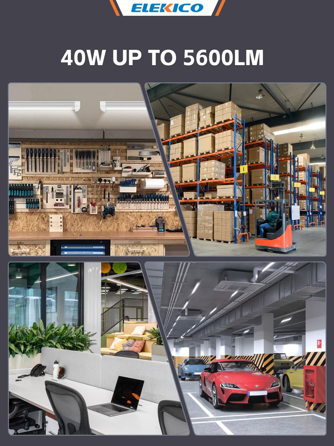 ELEKICO workspace illumination setup helps transform cluttered areas into productive spaces