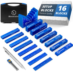 Eleon Blockcision setup blocks in sturdy case for quick workshop setup