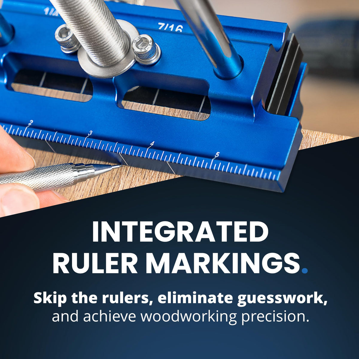 Clamp capacity up to 6.7 inches enables mid-size to large workpieces.