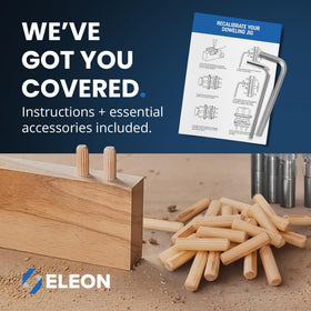 Eleon jig in action showing stable workholding for precise joints.