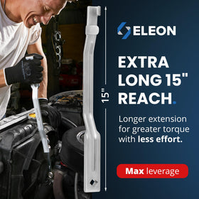 Eleon Rhino Wrench Extender closeup highlighting rugged steel build for heavy-duty use.