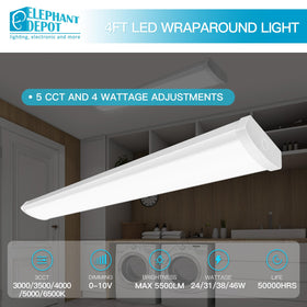ELEPHANT DEPOT 0-10V dimming-capable wraparound for precise control