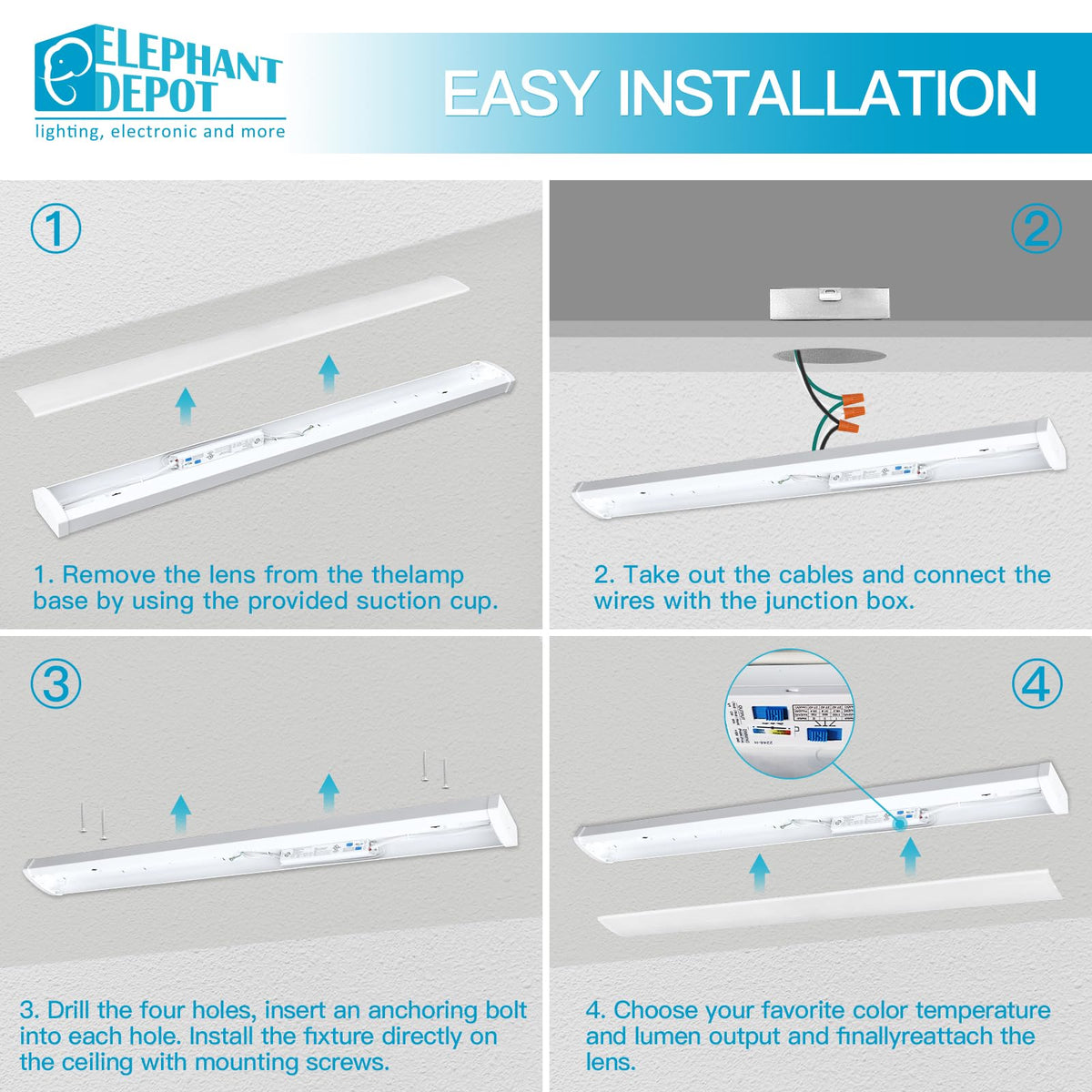 ELEPHANT DEPOT closet LED light for efficient storage illumination