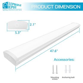 ELEPHANT DEPOT garage hardwired LED light for durable use
