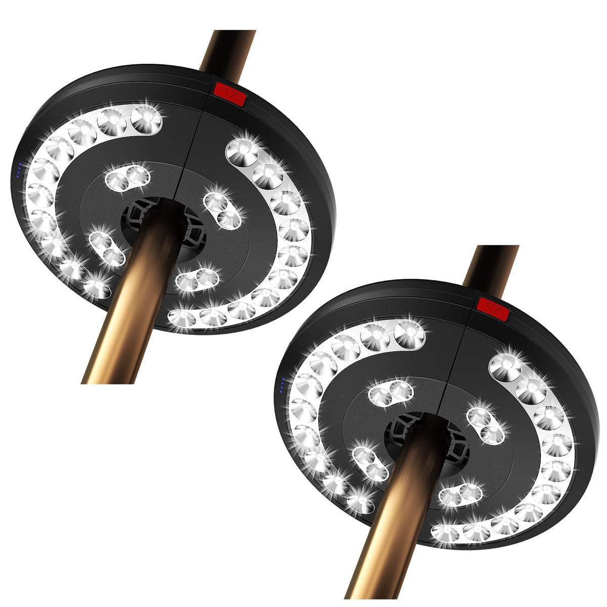 Eletorot clip-on umbrella light enables easy installation and ambient patio lighting.
