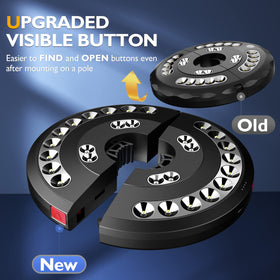 Eletorot umbrella light power indicator to show when to recharge.