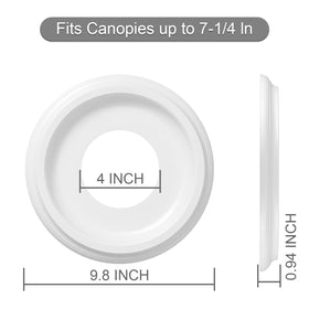 Durable dent-resistant nylon medallion by ELFCAB provides lightweight easy installation.