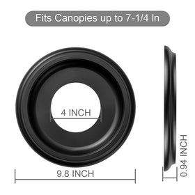ELFCAB nylon medallion close-up shows dent-resistant, waterproof material.