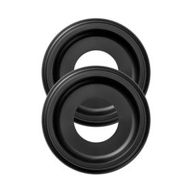 ELFCAB two-pack ceiling medallions in box for quick pendant fixture installation.