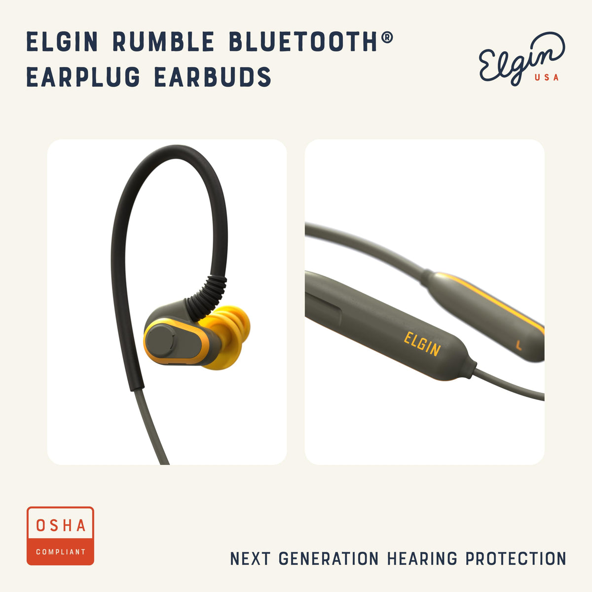 Elgin Rumble Earbuds with noise-cancelling mic enable clear calls amid noise