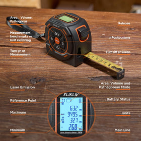Elikliv area and volume calculations simplify material planning for floors and paints.